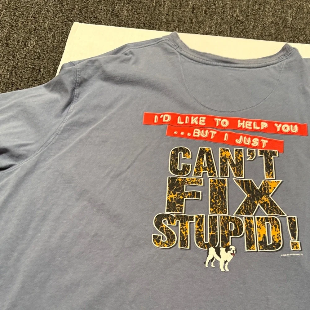 Men's Blue Long Sleeve Tee - Picture 15 of 15